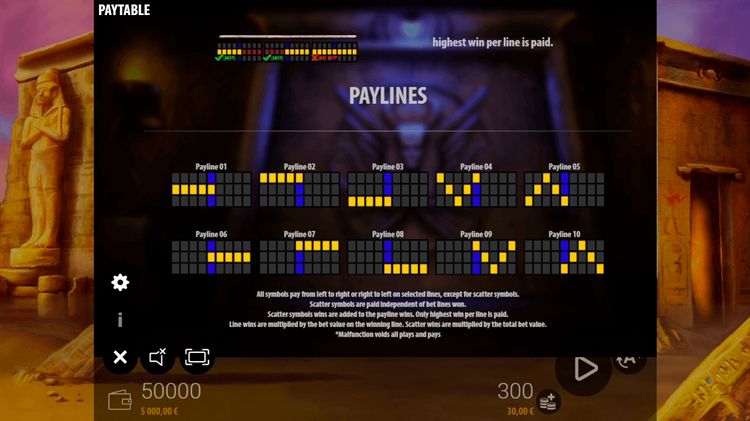 Линии выплат