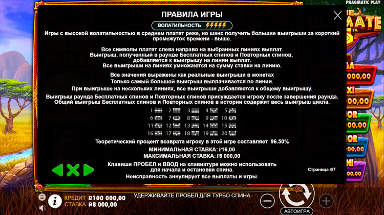 Линии ставок