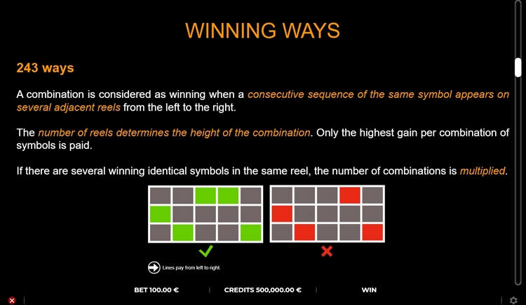 Линии выплат