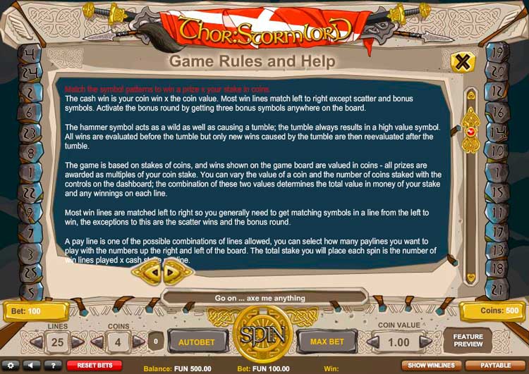 Правила игрового автомата