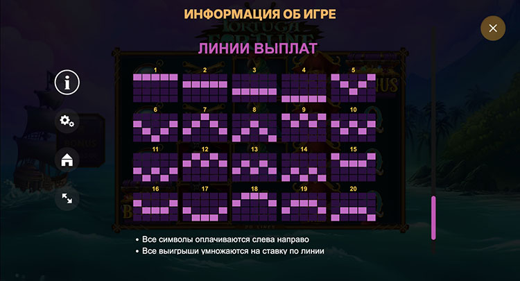 Линии выплат