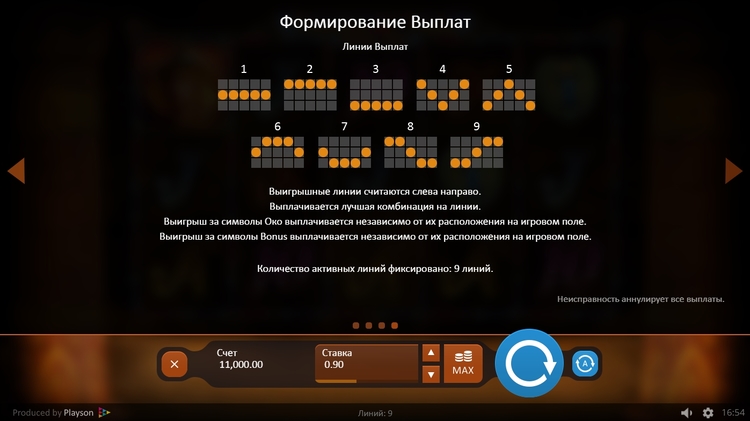 Линии выплат