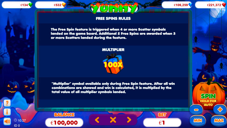 Бесплатные вращения