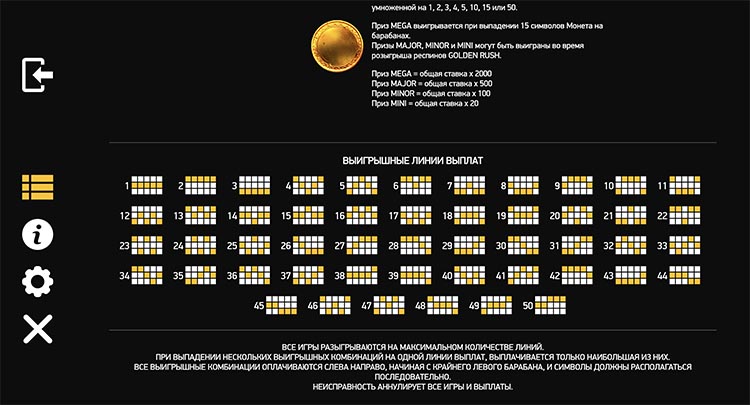 Линии выплат