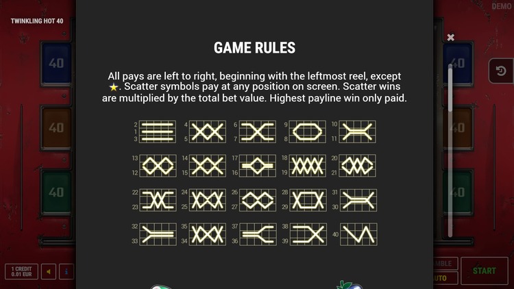 Линии выплат