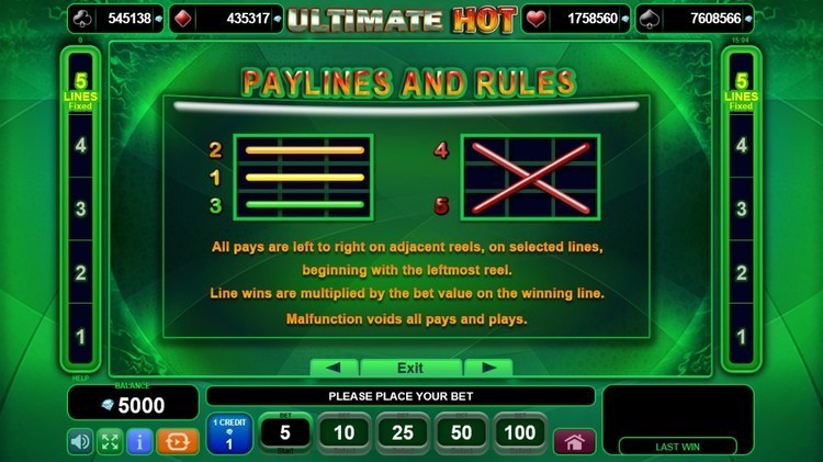 Линии выплат