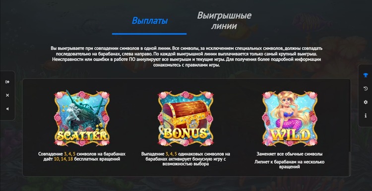 Игровые символы слота