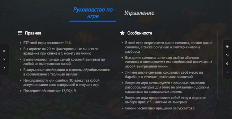 Правила видеослота