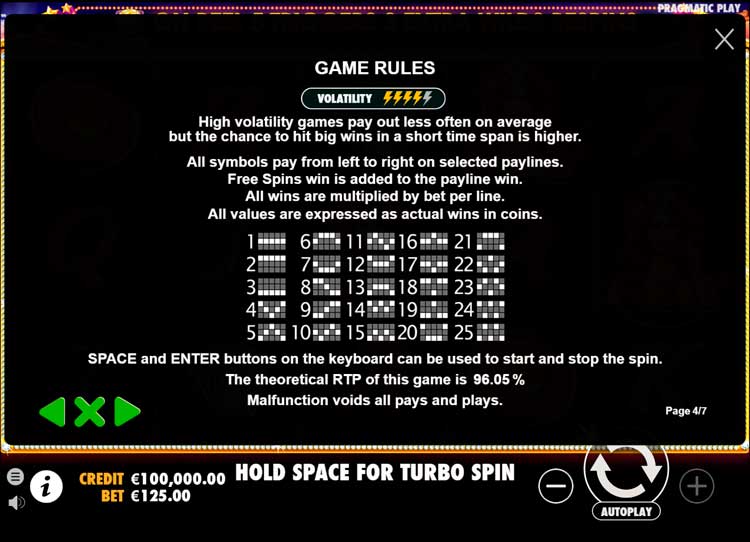 Линии выплат