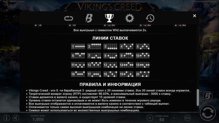 Линии ставок