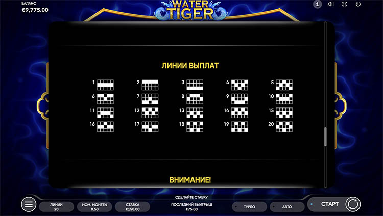 Линии выплат