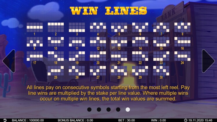 Линии выплат