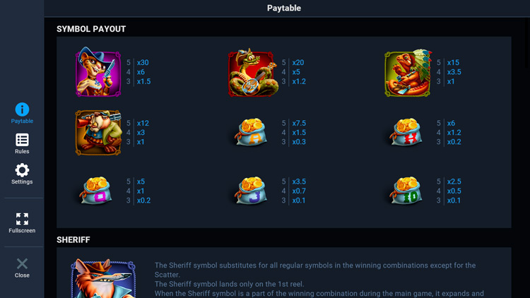 Стандартные символы