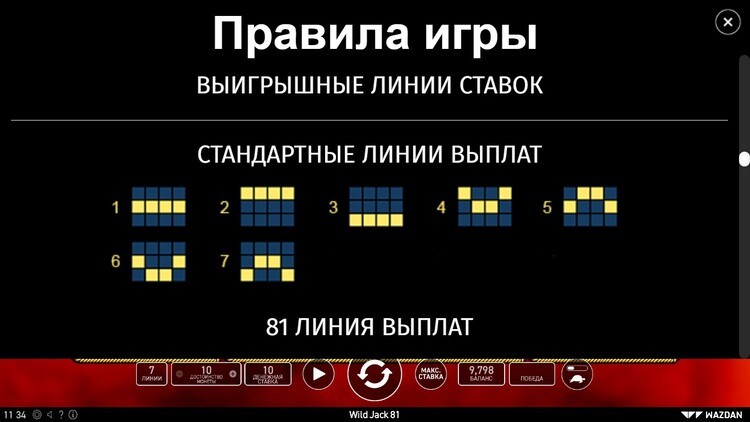 Линии выплат