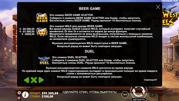 Правила слота