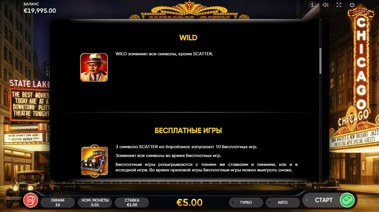 Игровые символы слота