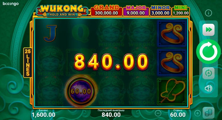 Выигрыш в слоте