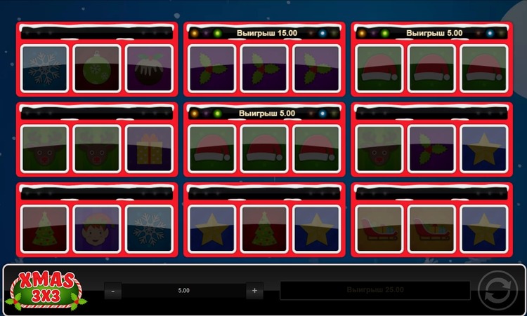 Выигрышные комбинации