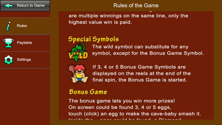 Игровые символы слота