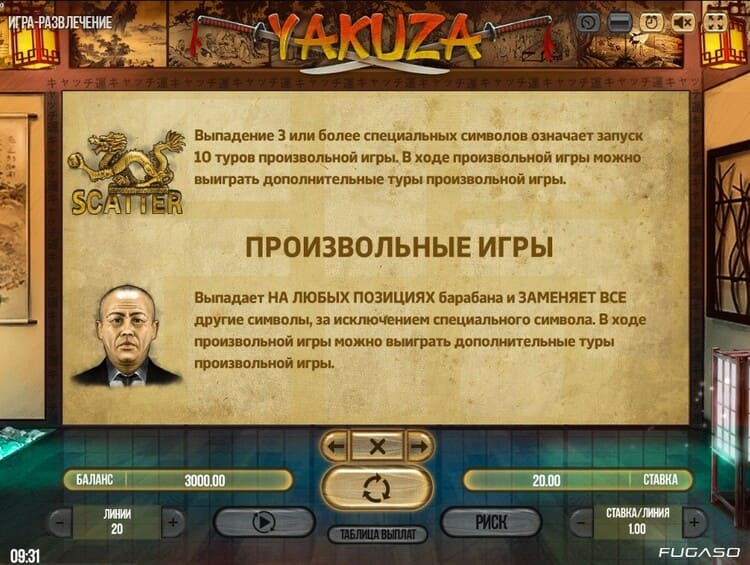 Игровые символы слота