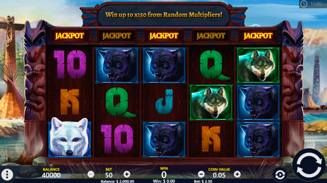 Геймплей Wolf Riches