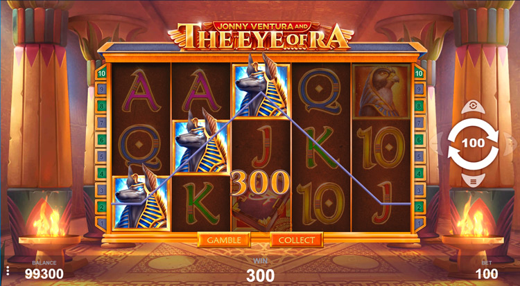 Выигрыш Jonny Ventura and The Eye of Ra