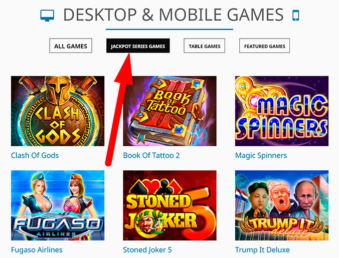 Jackpot Series Games