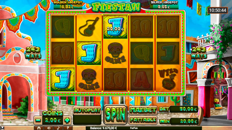 Выигрыш в слоте Fiesta
