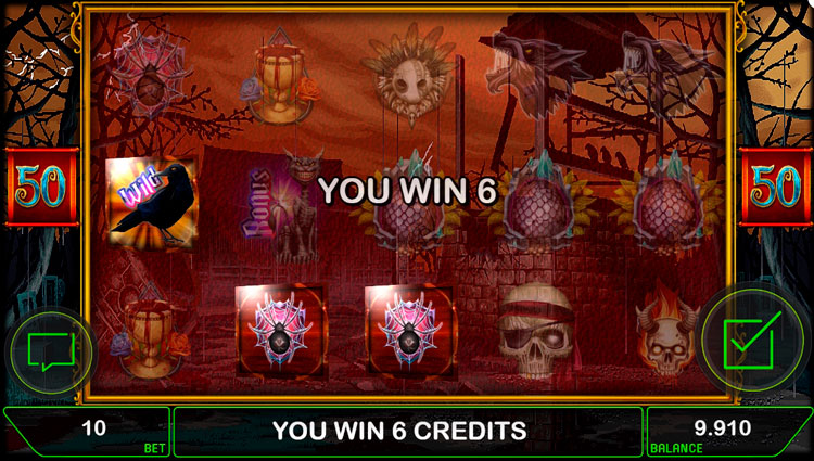 Выигрыш в слоте Dark Treasure