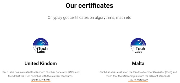 Лицензия Onlyplay