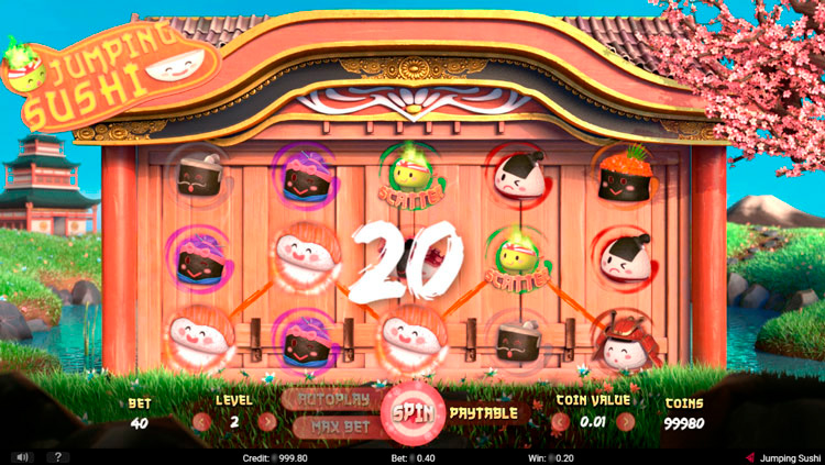 Выигрышная линия Jumping Sushi