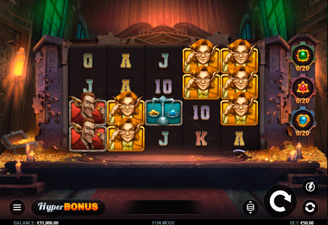 Геймплей слота Goblins & Gemstones