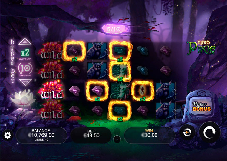 Выигрыш в Pyro Pixie