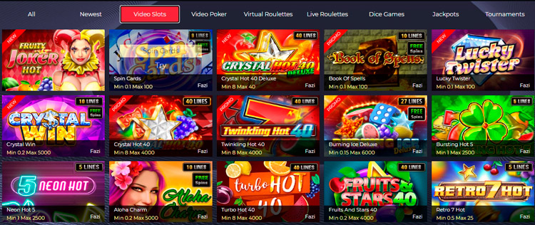 Слоты на сайте разработчика