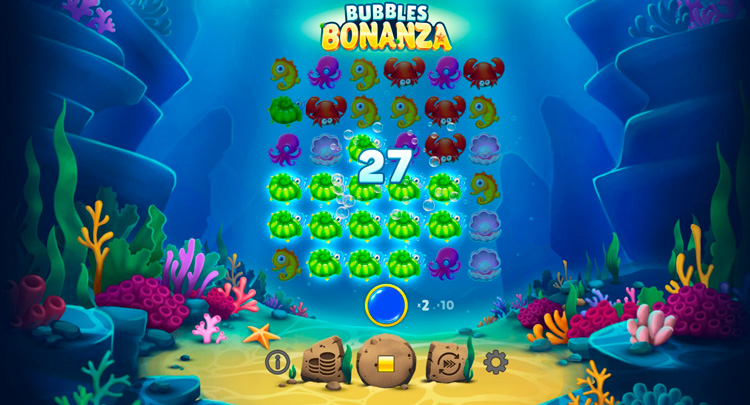 Выигрыш в слоте Bubbles Bonanza