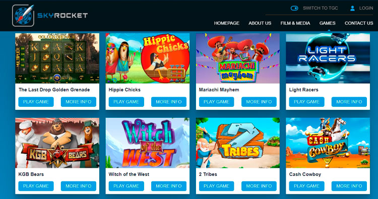 Слоты на сайте производителя