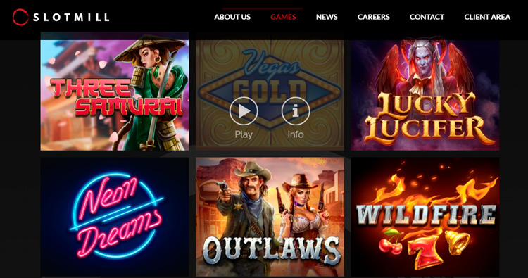 Игровые автоматы на сайте Slotmill