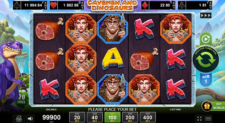 Cavemen and Dinosaurs демо