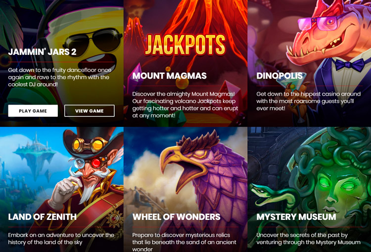 Слоты на сайте Push Gaming