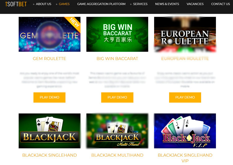 Настолки iSoftBet