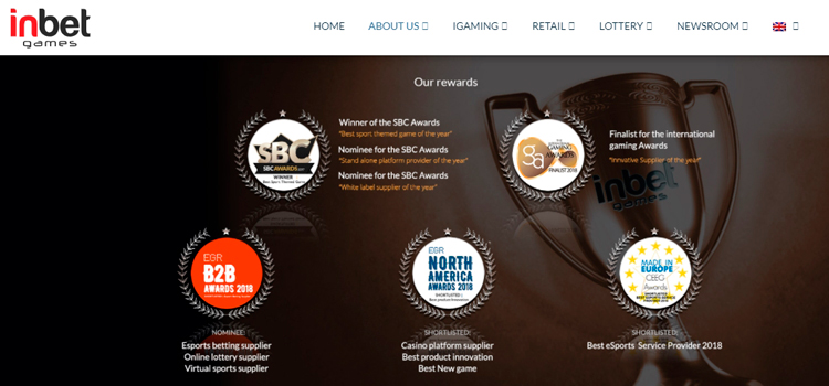 Награды Inbet Games