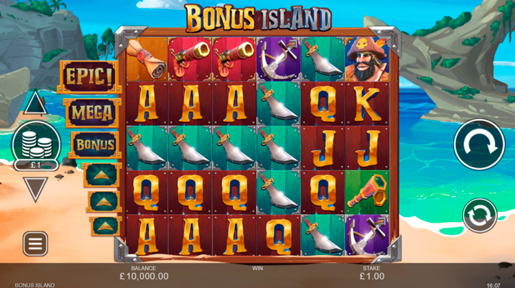 Заставка слота Bonus Island