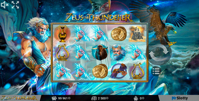 Геймплей слота Zeus the Thunderer