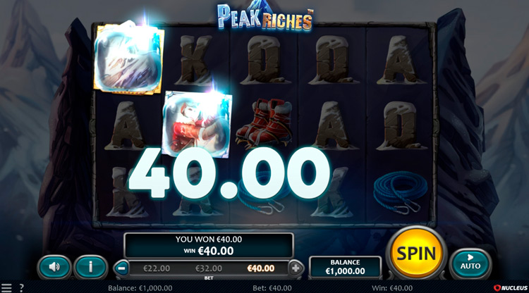 Выигрышная комбинация Peak Riches