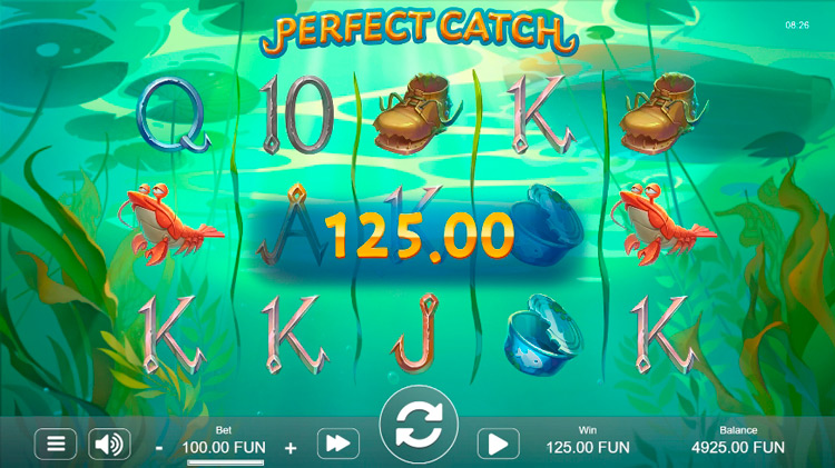 Выигрыш в слоте Perfect Catch