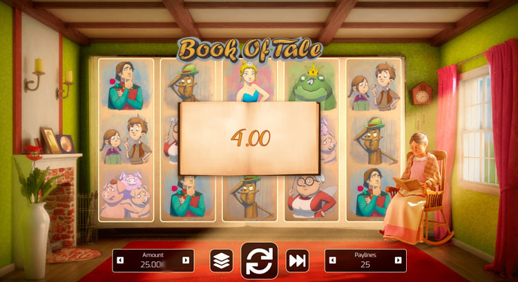 Выигрыш в слоте Book of Tale