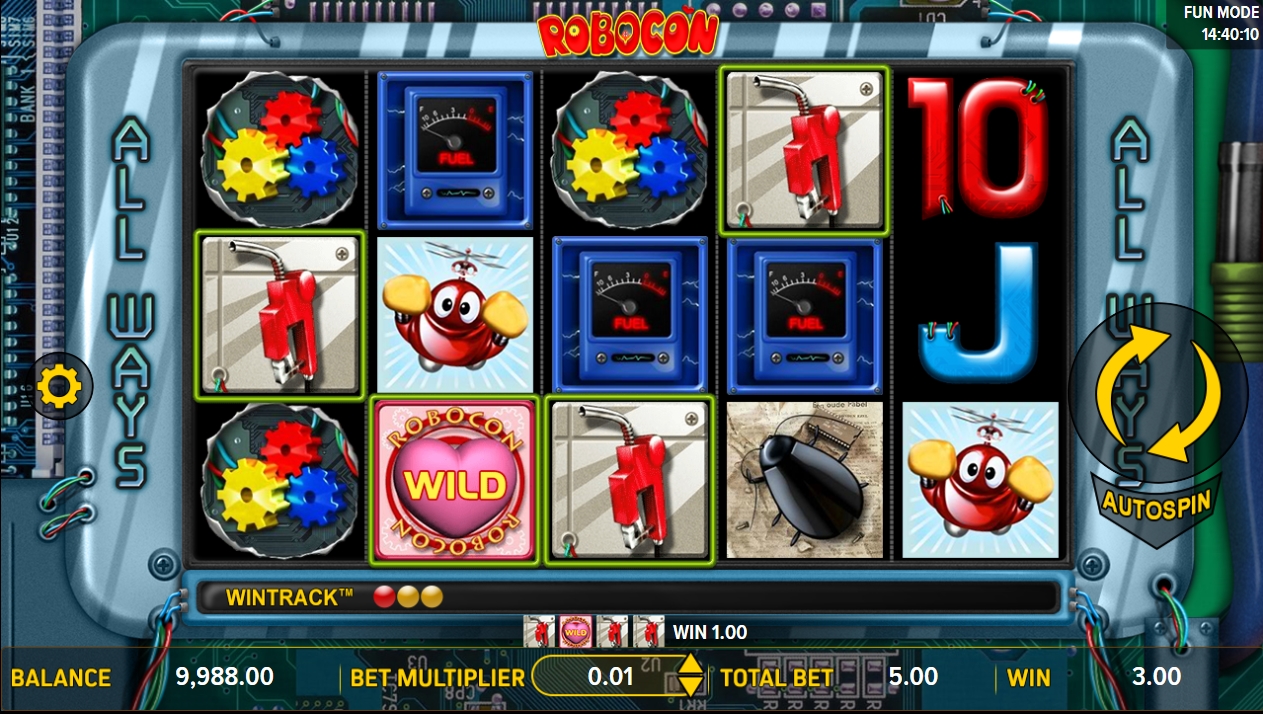 Выигрыш в игре Robocon