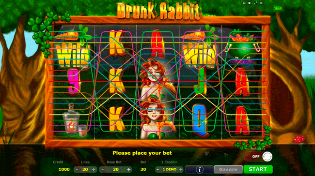 Игровой процесс Drunk Rabbit